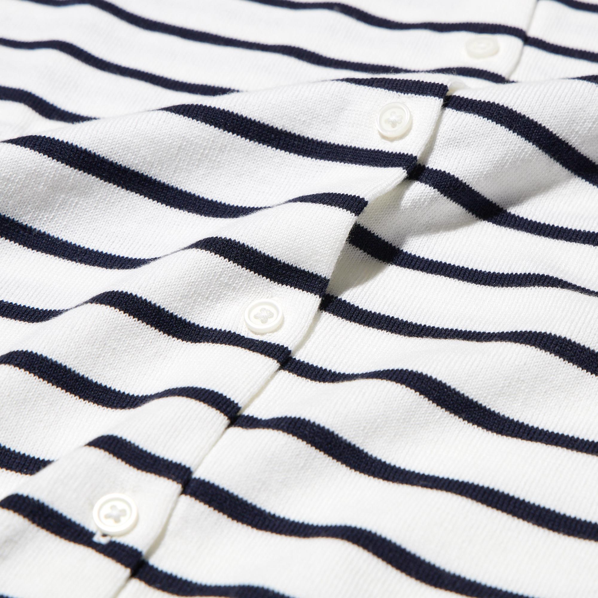 UV Protection Striped Long-Sleeve Cardigan