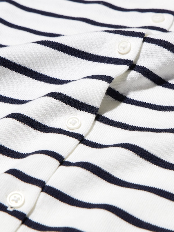 UV Protection Striped Long-Sleeve Cardigan