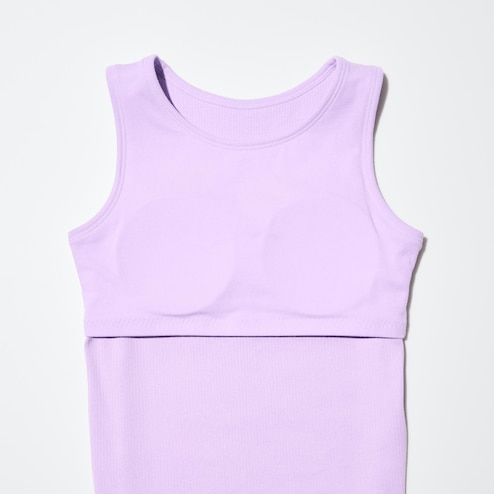 Reviewing the UNIQLO bra tank top 💕 This classic ribbed tank top has , Tank  Top