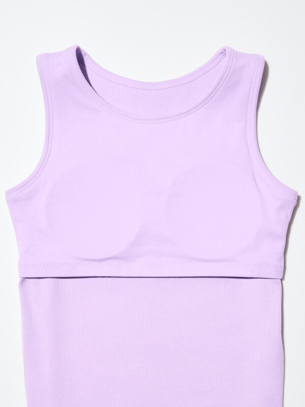 AIRism COTTON RIBBED BRA TANK TOP