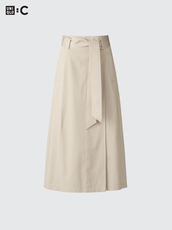 Belted Flared Skirt
