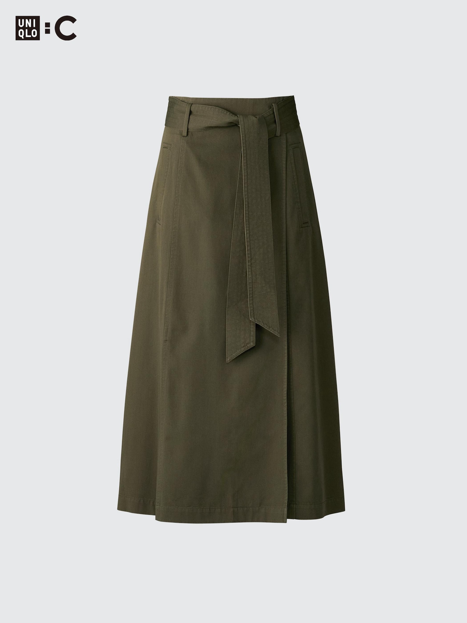 Belted Flared Skirt