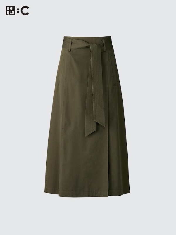 Belted Flared Skirt