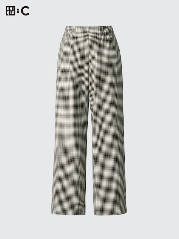 Easy Wide Pants | Checked