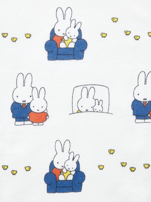 The Picture Book Collection Short-Sleeve Bodysuit (Open Front) (miffy)