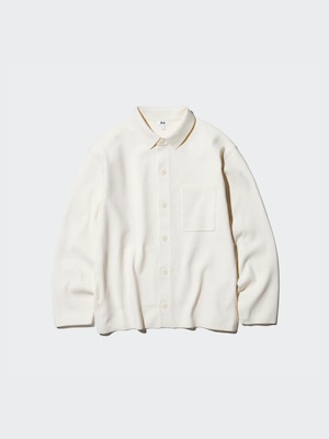 Milano Ribbed Shirt Collar Cardigan