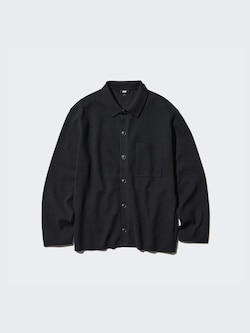 Milano Ribbed Shirt Collar Cardigan
