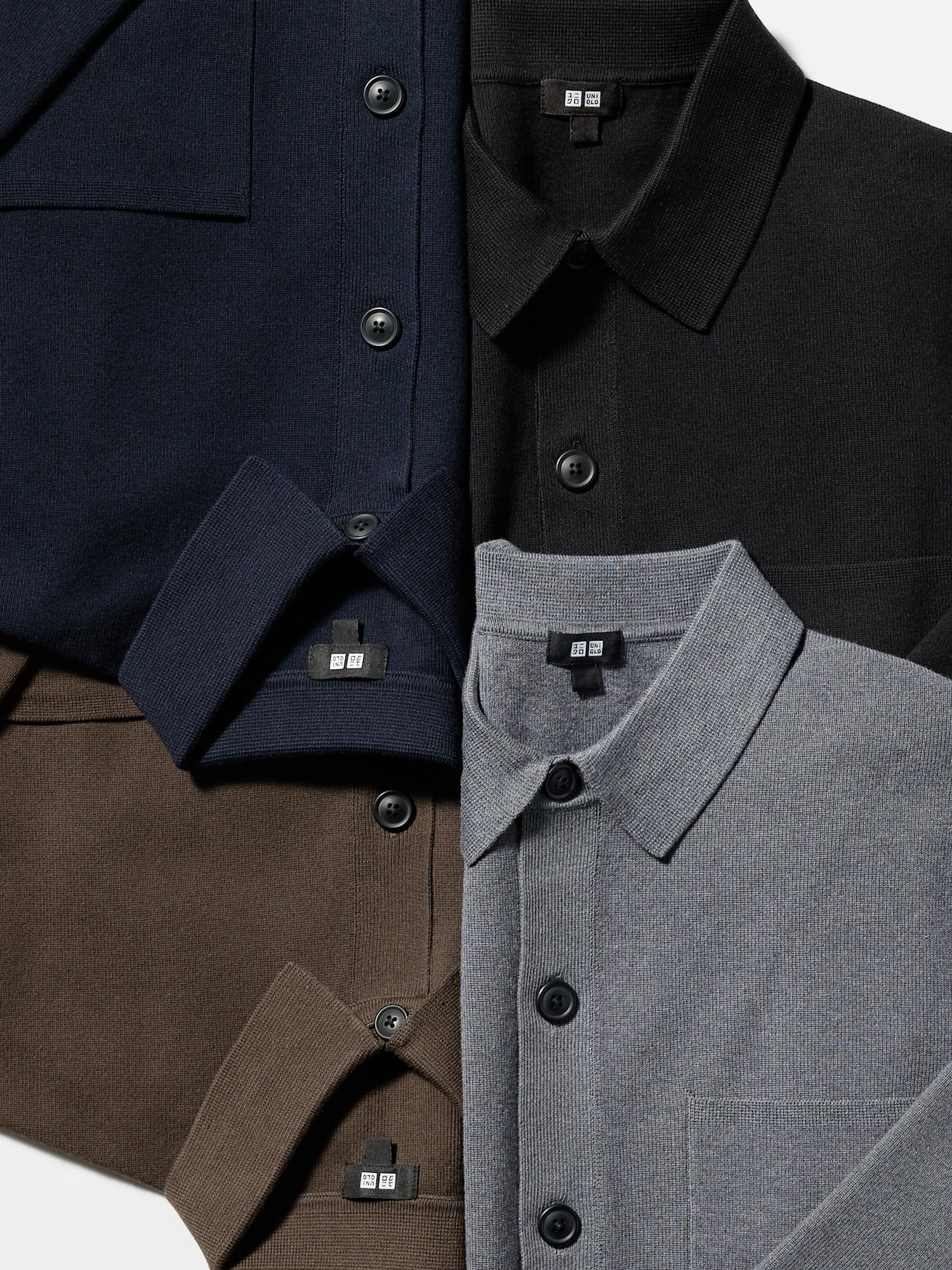 Milano Ribbed Shirt Collar Cardigan | UNIQLO US
