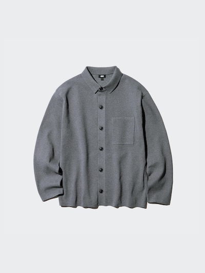 Milano Ribbed Shirt Collar Cardigan