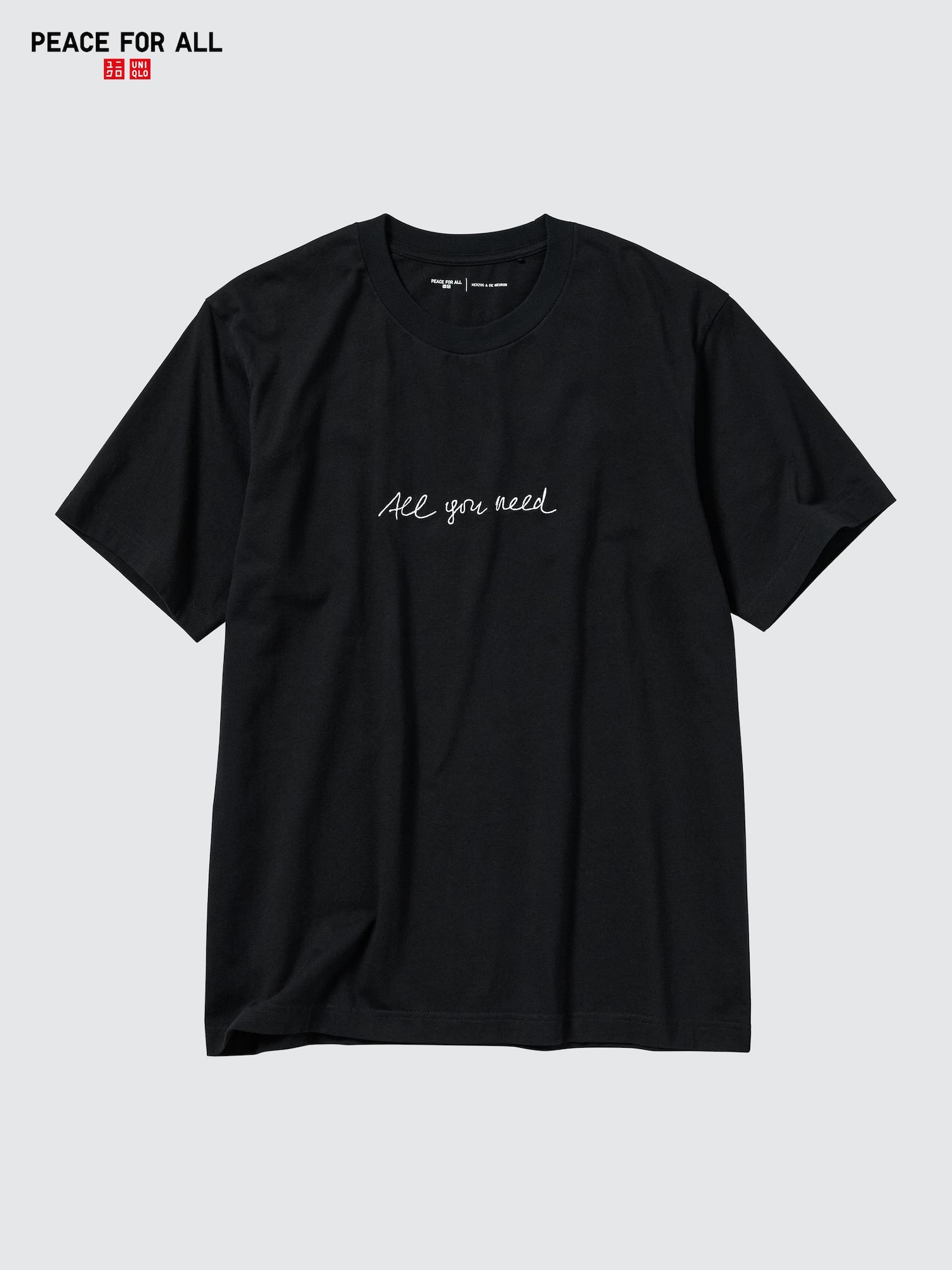 PEACE FOR ALL Short-Sleeve Graphic T-Shirt (Herzog & de Meuron)