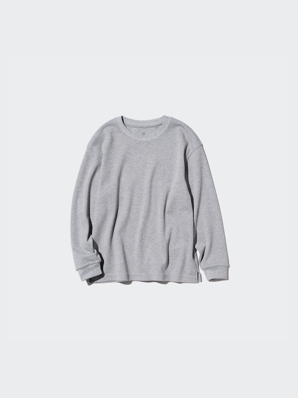 SOFT BRUSHED CREW NECK T-SHIRT | LONG SLEEVE