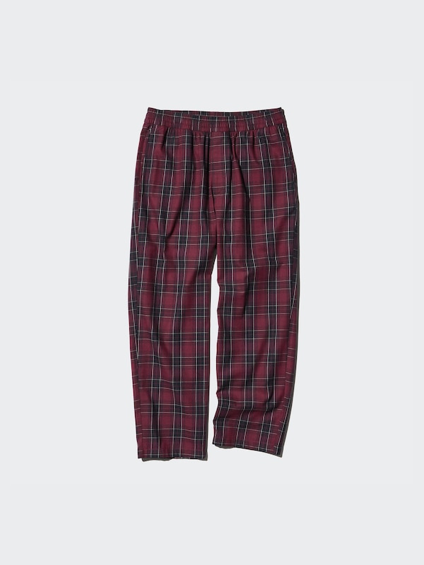 Flannel Easy Ankle Pants | Checked