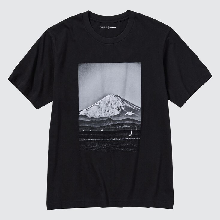 Uniqlo Algodón PEACE FOR ALL Camiseta Estampado Gráfico (Daido Moriyama) - Negro - XS