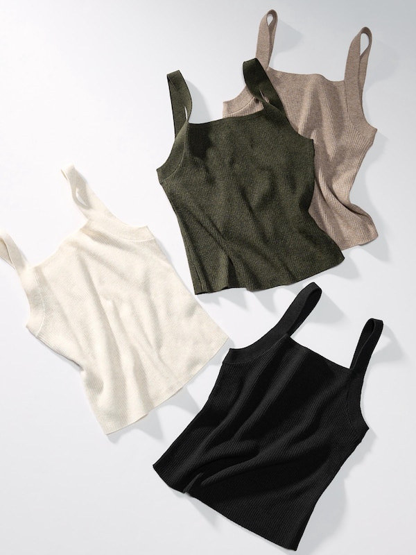Washable Knit Ribbed Camisole Top