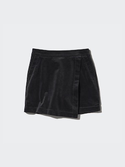 Jupe Courte Jupe Short Noir Femme Jupe-Short En Velours Côtelé