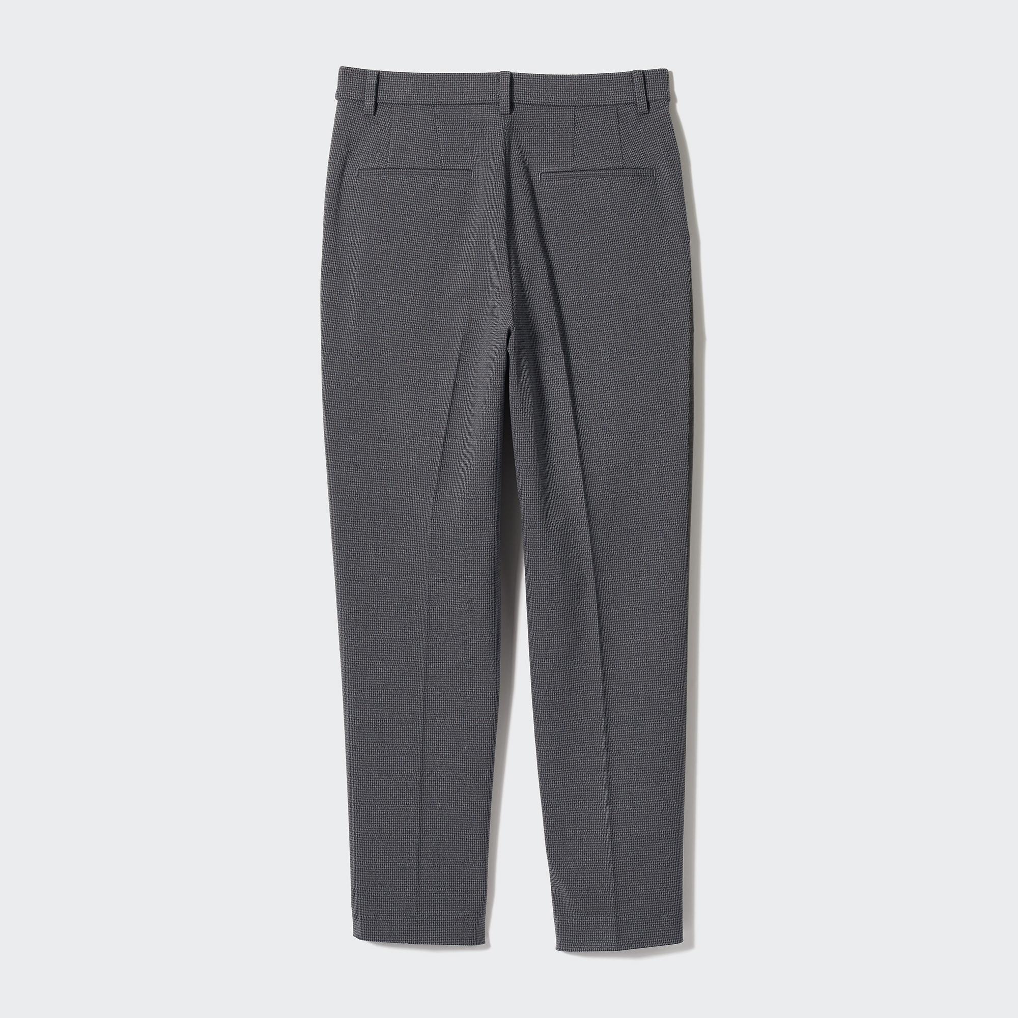 Smart Ankle Pants (2-Way Stretch, Checked)
