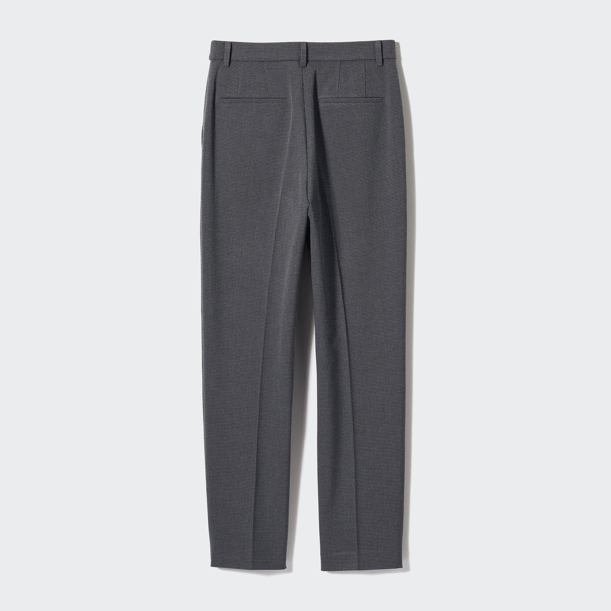 Smart Ankle Pants (2-Way Stretch, Checked, Tall)