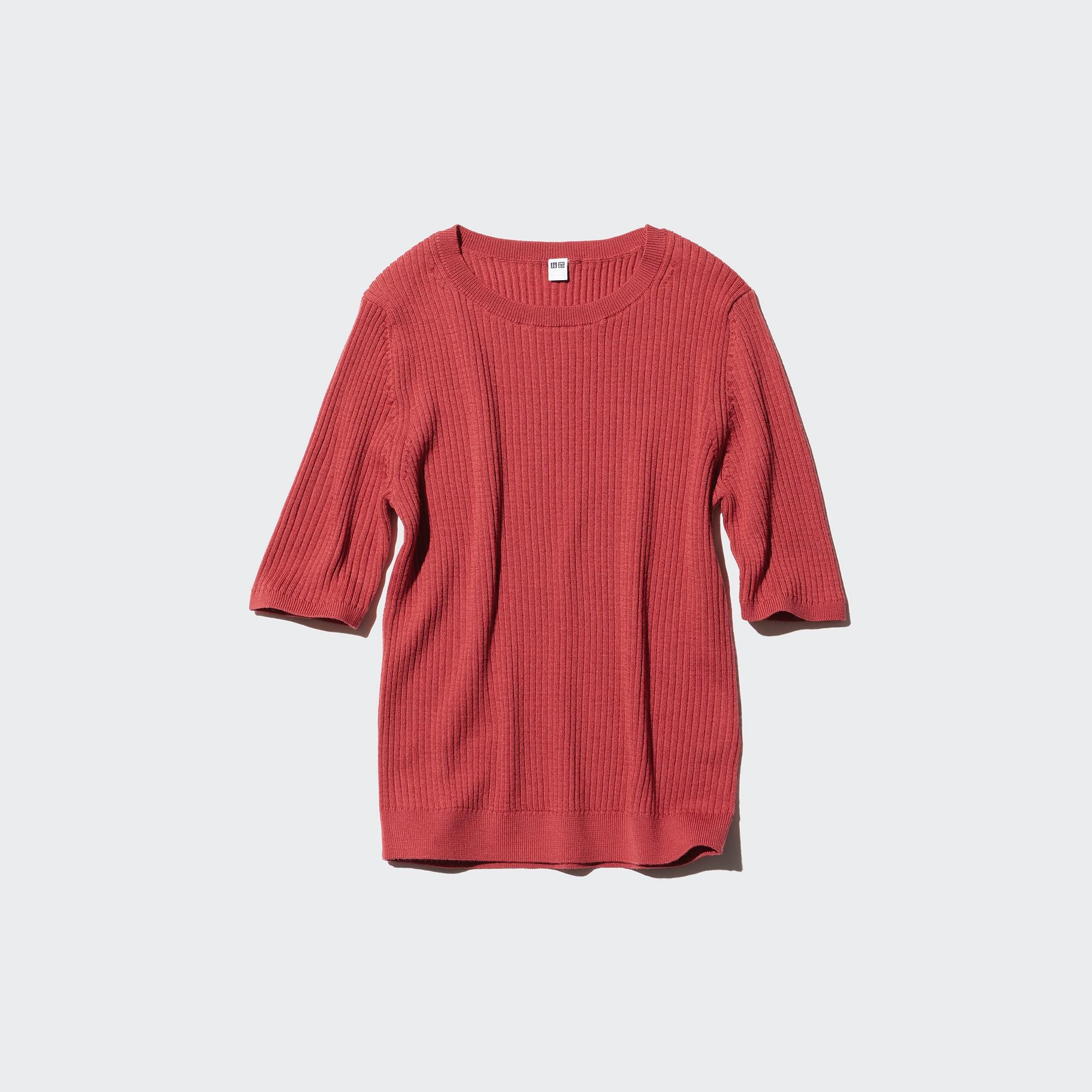 Merino Ribbed Sweater | Half Sleeve