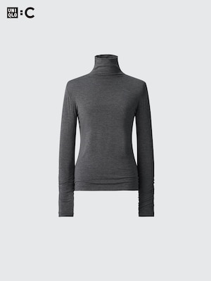 HEATTECH EXTRA WARM CASHMERE BLEND TURTLENECK T-SHIRT