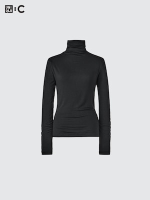 HEATTECH Extra Warm Cashmere Blend Turtleneck T-Shirt (Long Sleeve)