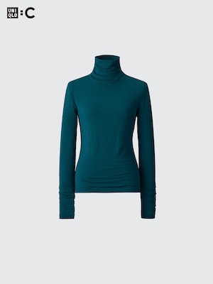 HEATTECH Cashmere Blend T-Shirt | Extra Warm | Turtleneck
