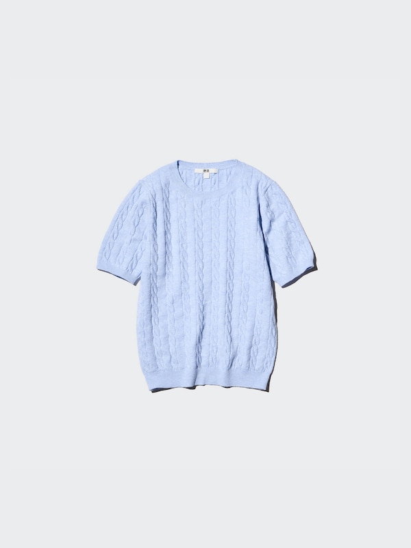 Zopfstrick Pullover (Rundhals)