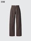 Denim Pleated Pants