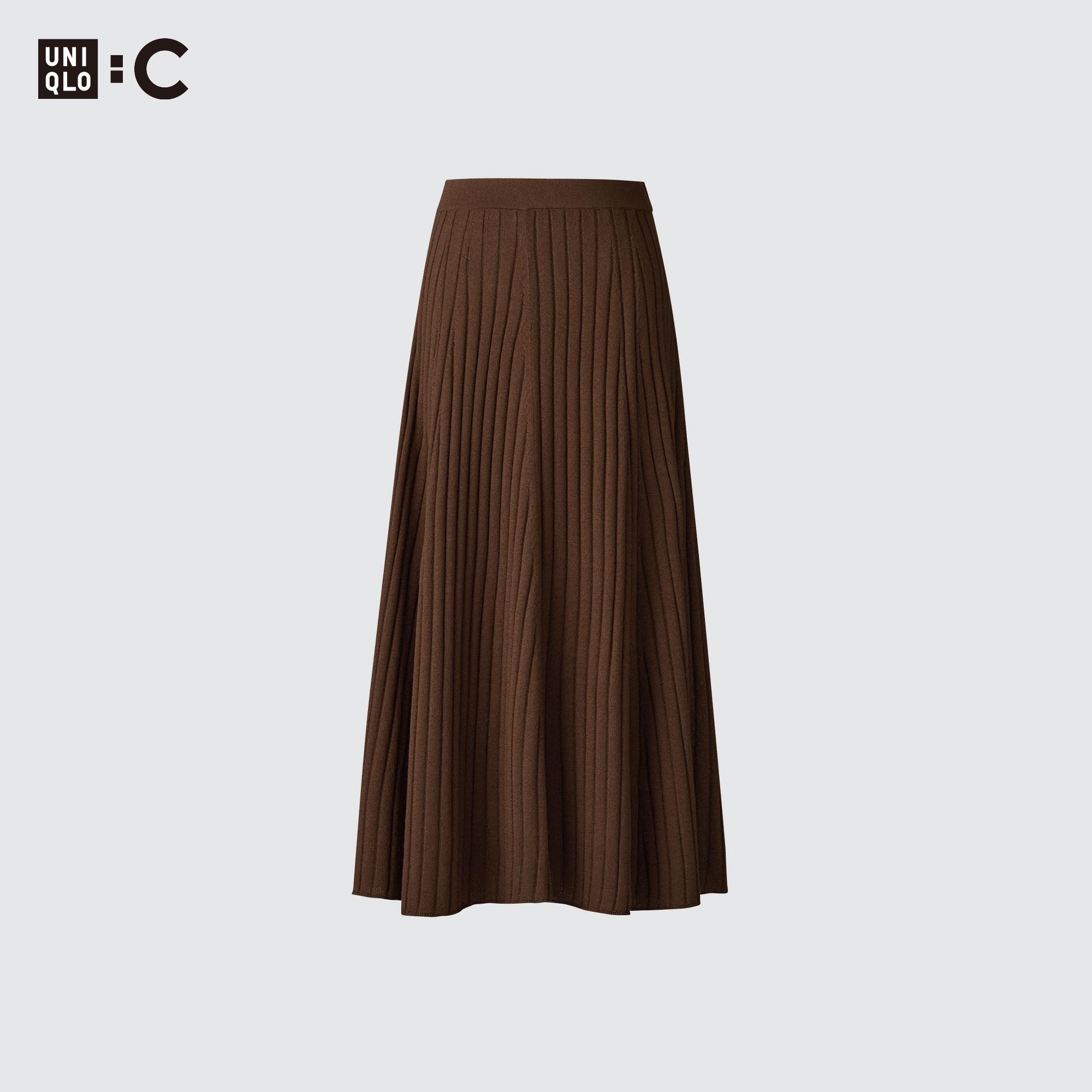 MERINO BLEND RIBBED SKIRT