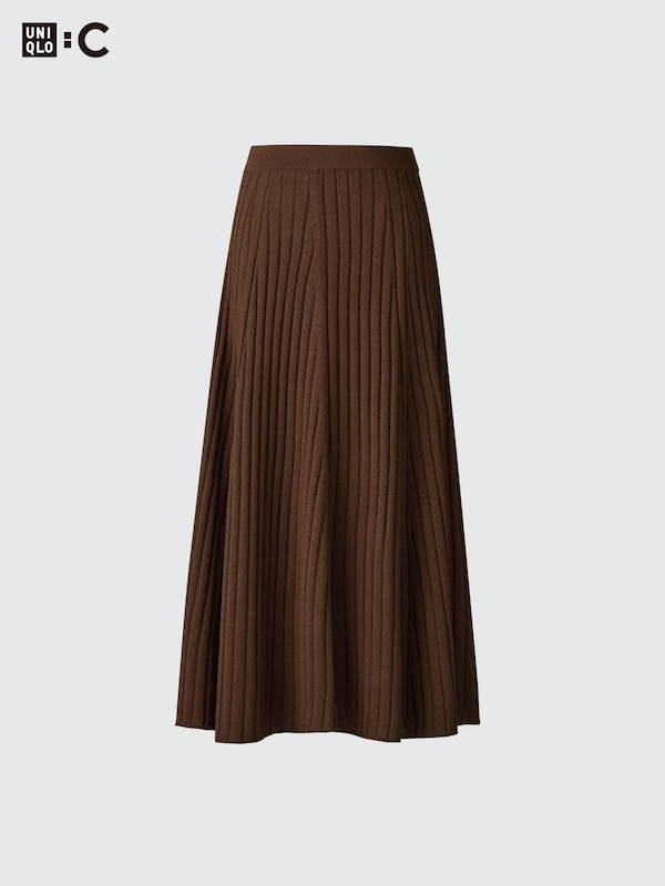 Merino Blend Ribbed Skirt