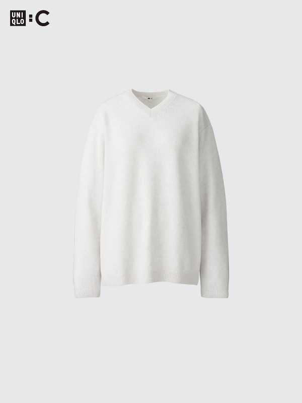 CASHMERE RELAXED V NECK SWEATER