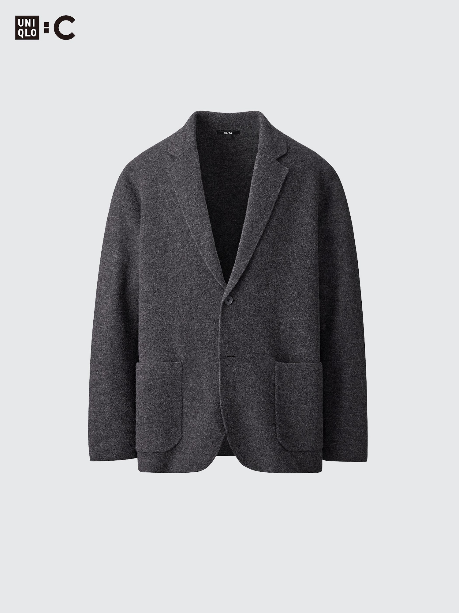 UNIQLO:C ニットジャケット ブラウン M UNIQLO - UNIQLO C ニットジャケット M 、ダークブラウンの通販