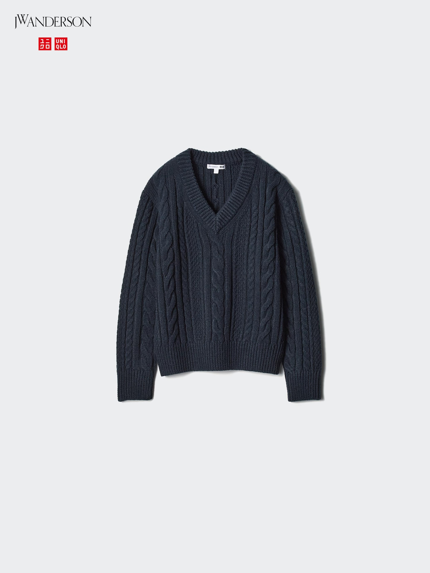 Cable V-Neck Sweater | UNIQLO US Cable V-Neck Sweater | UNIQLO US