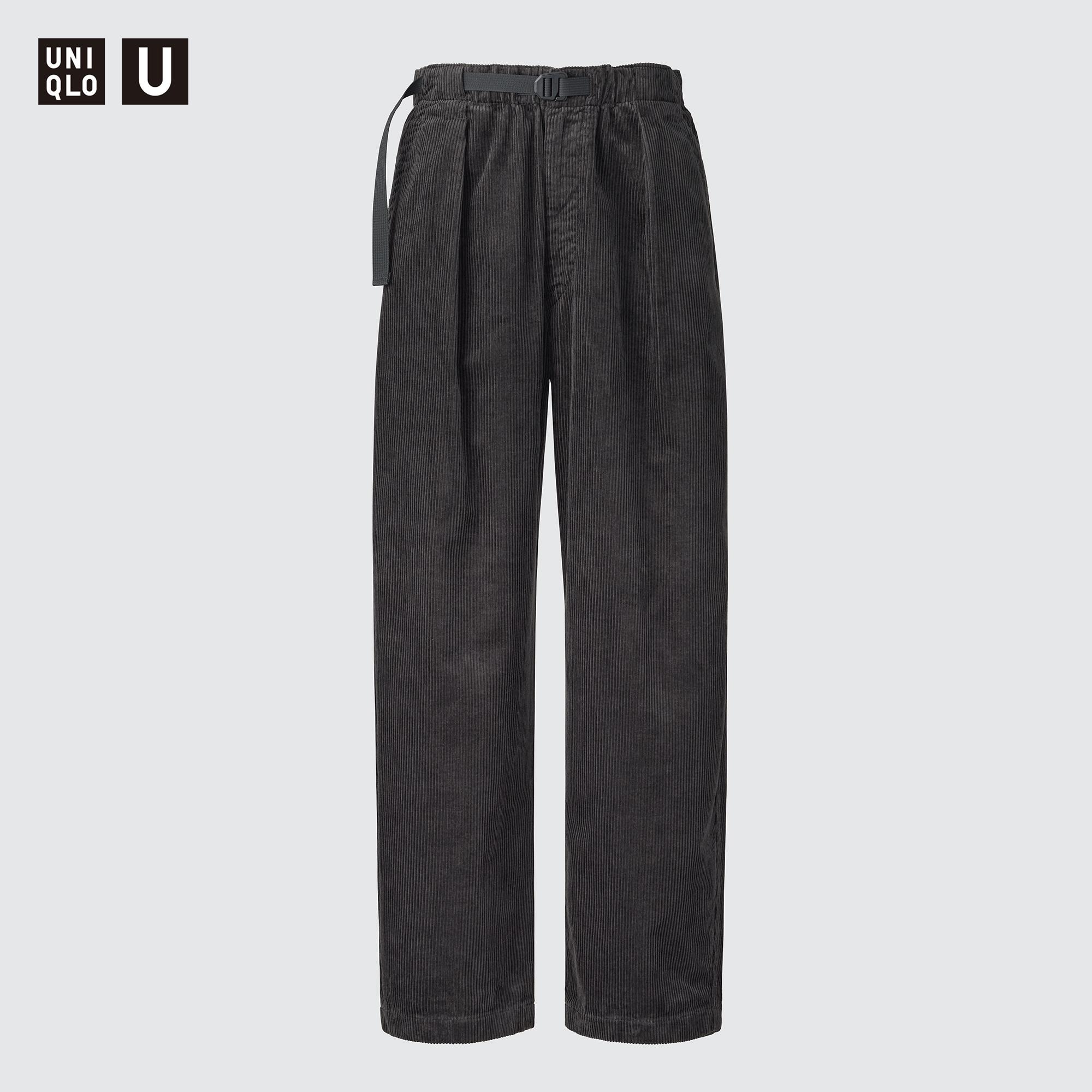 Corduroy Wide Pleated Pants