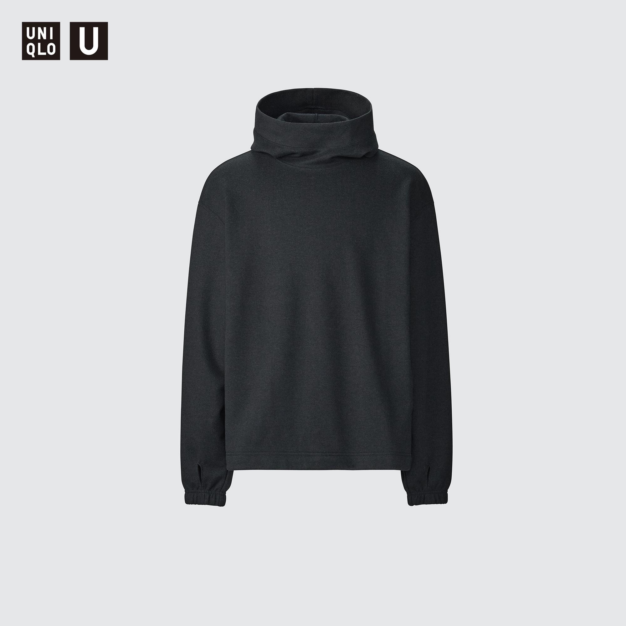 BRUSHED JERSEY PULLOVER HOODIE