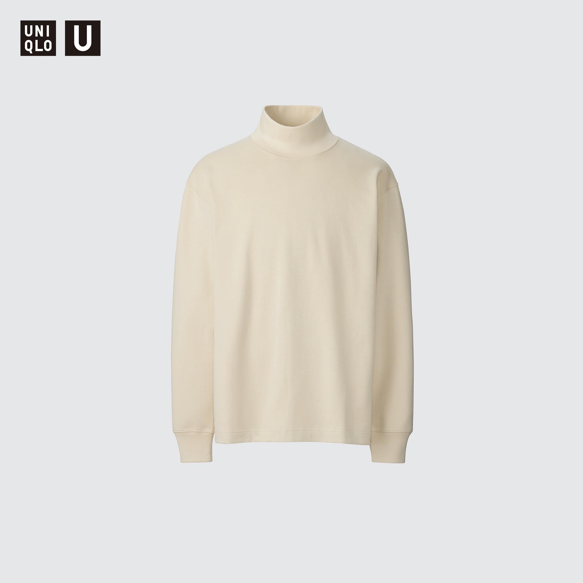 SOFT BRUSHED MOCK NECK T-SHIRT | LONG SLEEVE