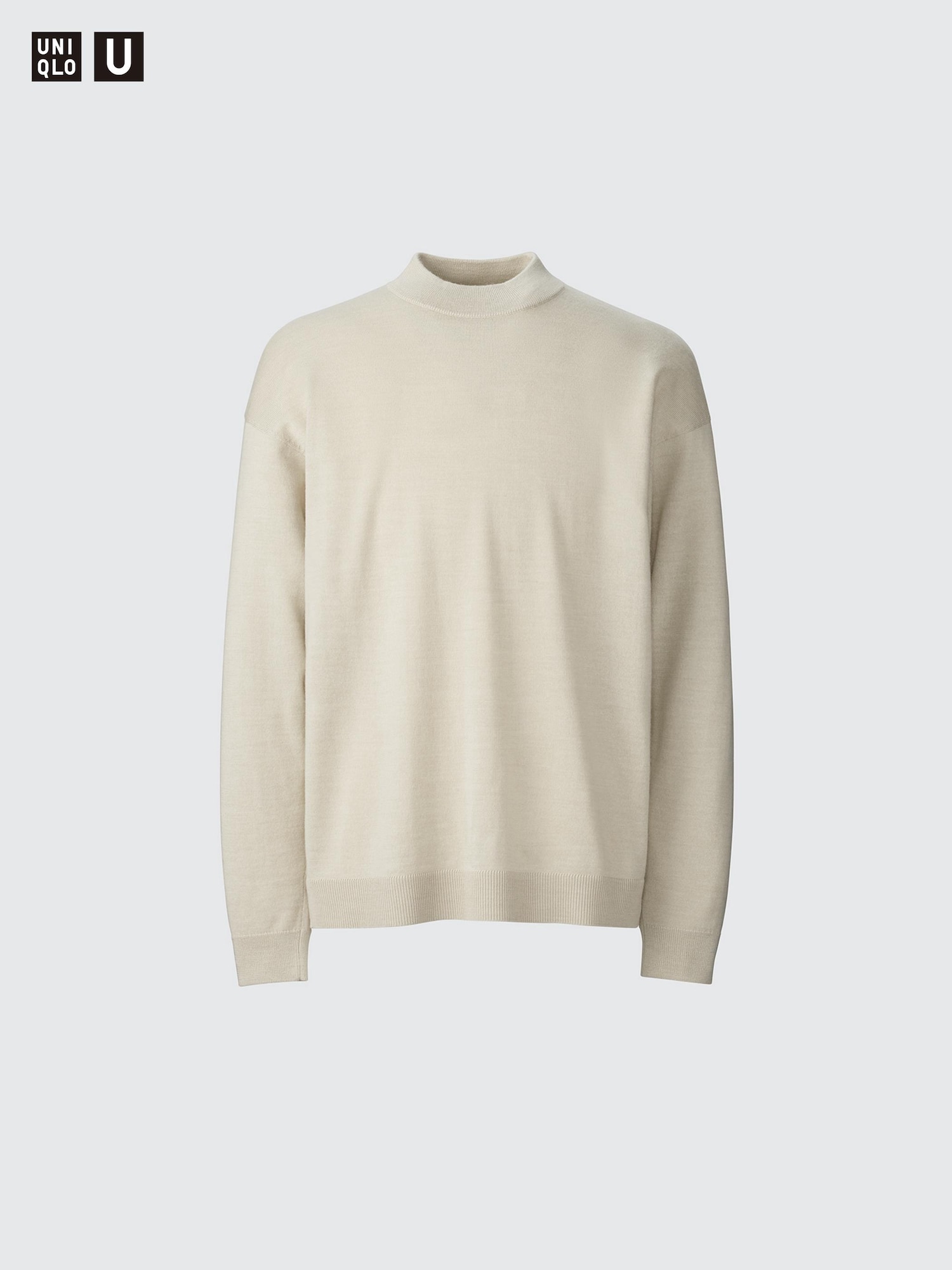 Men's Merino Blend Mock Neck Sweater | UNIQLO CA