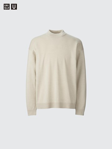 MERINO BLEND MOCK NECK SWEATER
