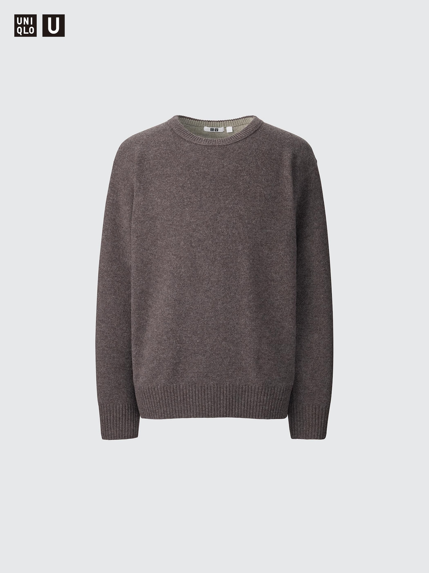 ★★ ★★ Lambswool crewneck sweater T12E7KPO25 MEN'S BICOLOUR LAMBSWOOL CREW NECK SWEATER | UNIQLO CA