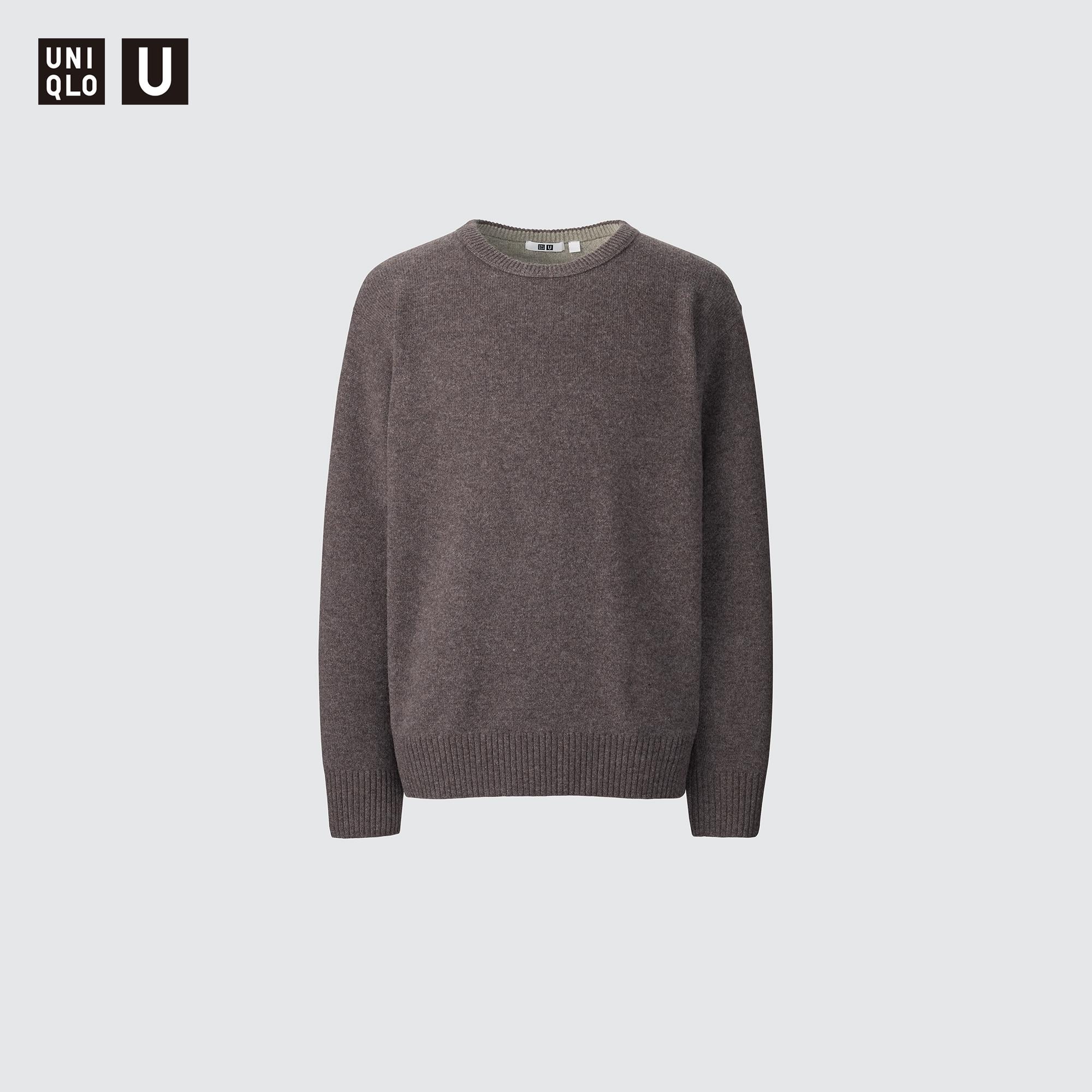 BICOLOUR LAMBSWOOL CREW NECK SWEATER