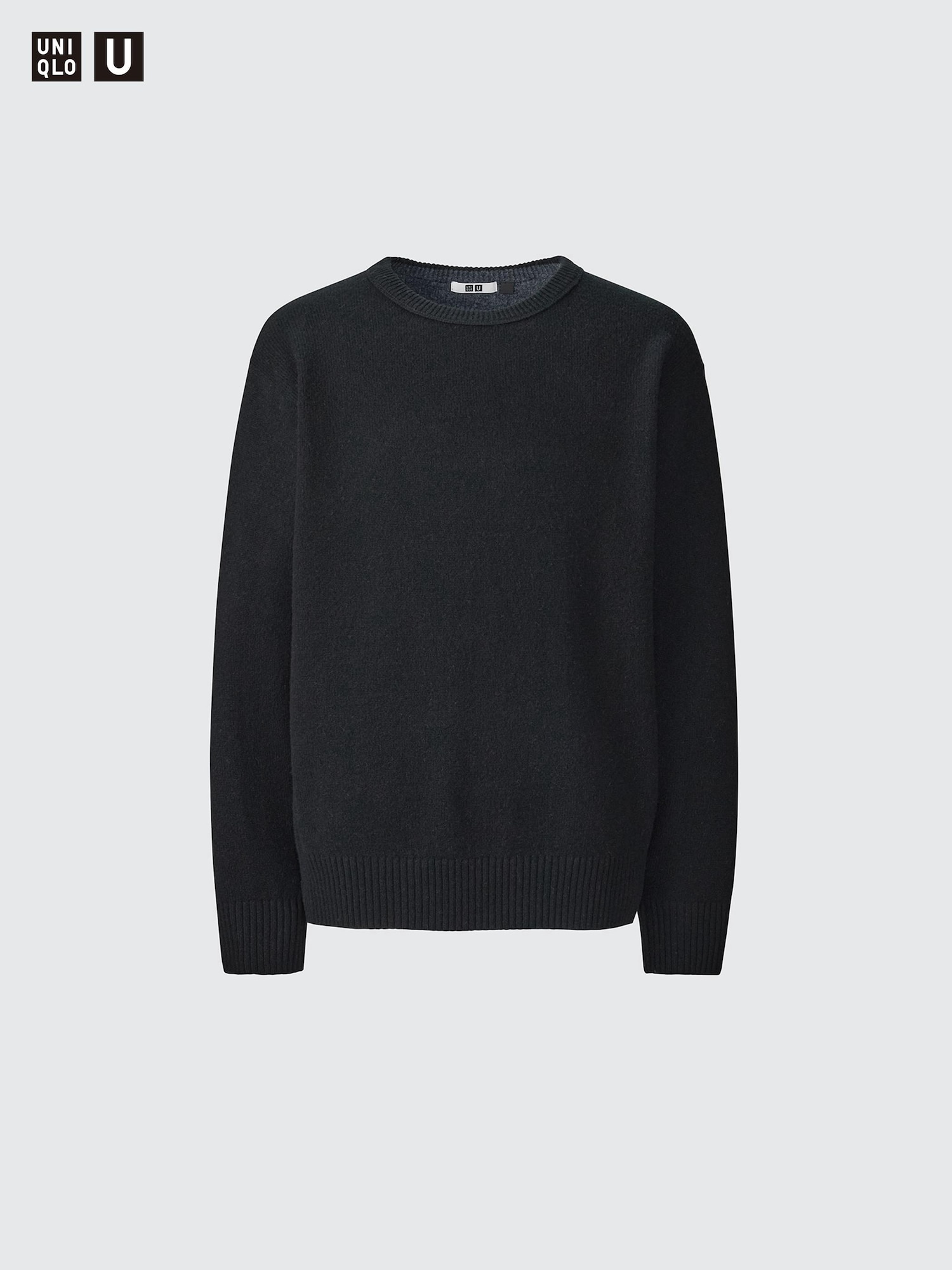 Uniqlo black crew neck sale