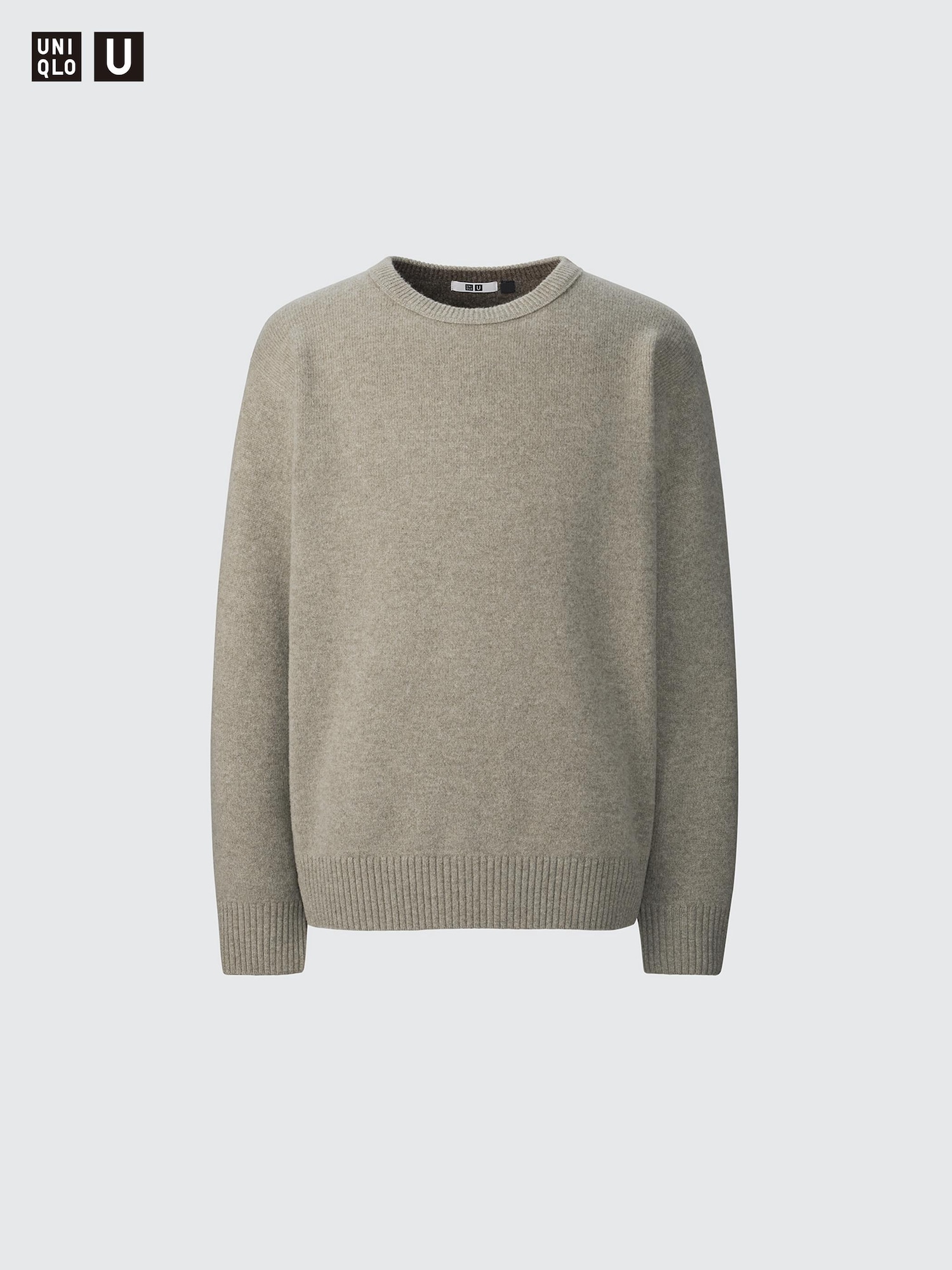 Men s Lambswool Crew Neck Jumper UNIQLO UK