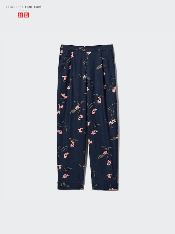 Women's Flannel Trousers (Flower) UNIQLO UK