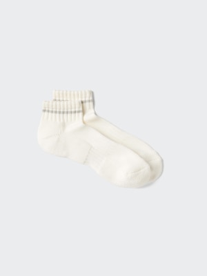 Striped Pile Short Socks