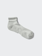 Striped Pile Short Socks