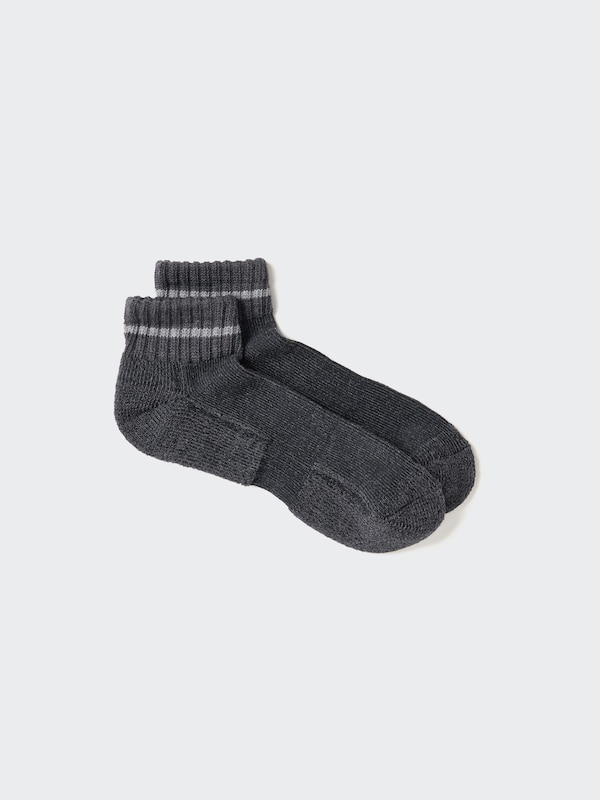Striped Pile Short Socks
