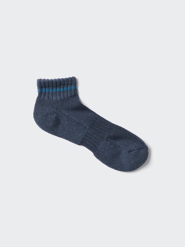Striped Pile Short Socks