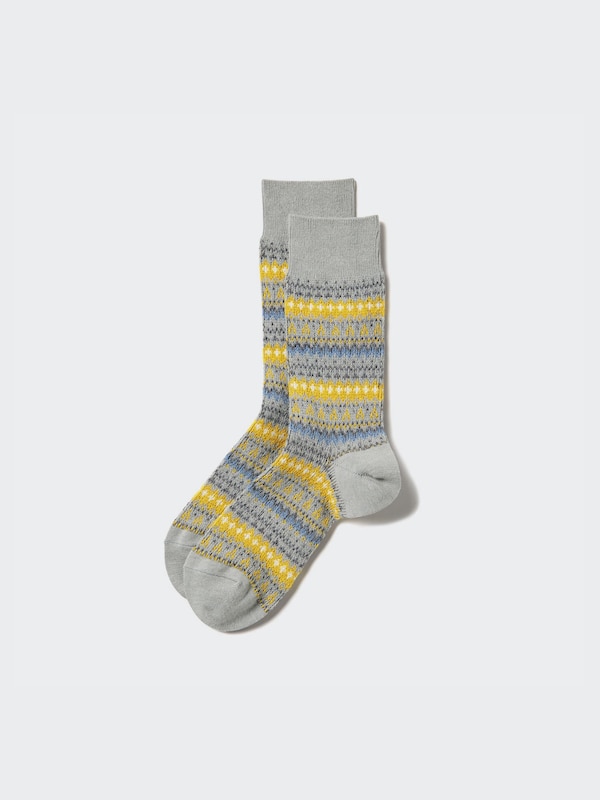 Gemusterte HEATTECH Thermo Socken