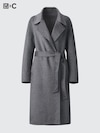 Wool Blend Wrap Coat