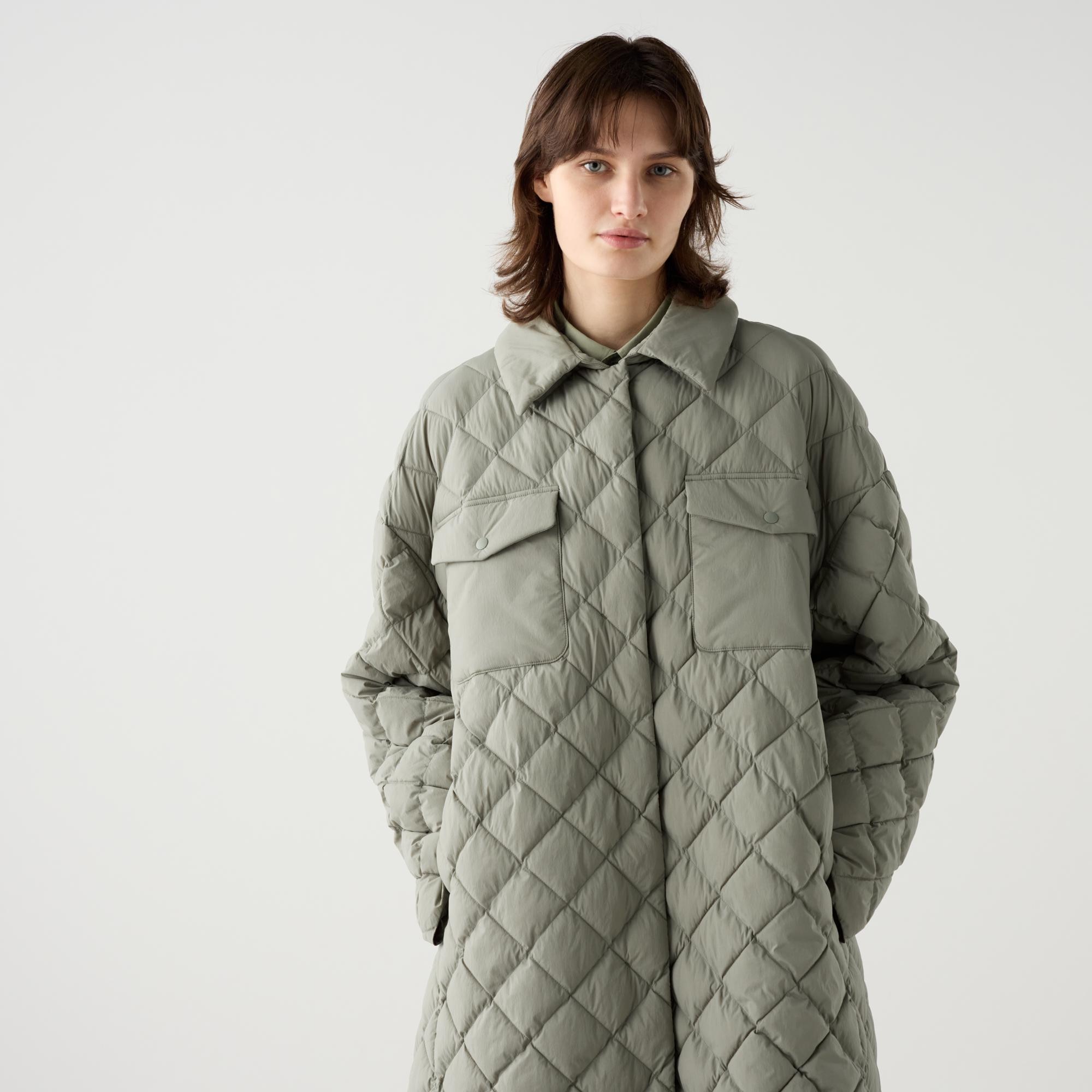 PUFFTECH QUILTED OVERSIZED COAT