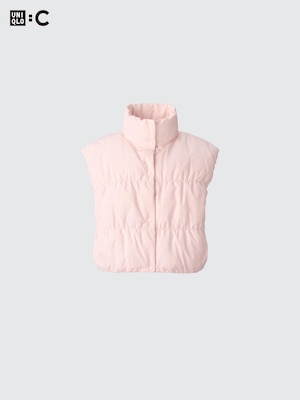 Down Cropped Vest